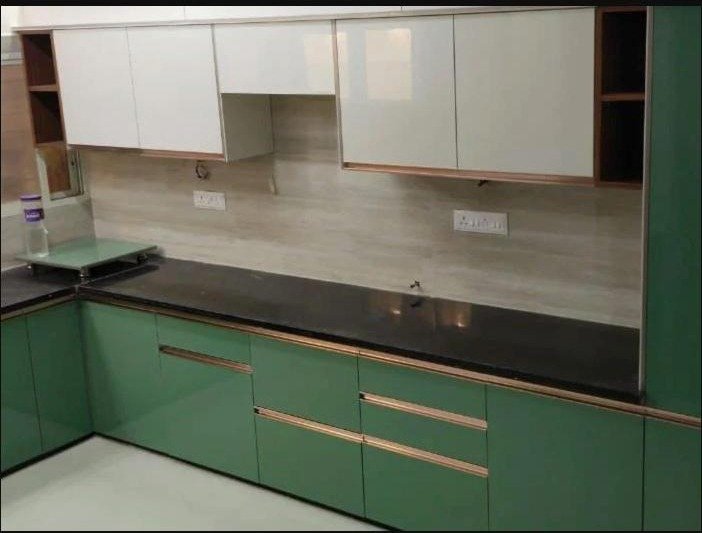 Island modular kitchen installation by Parth Kitchen Industries
